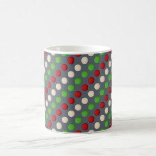 Rood Groen Wit Stippenpatroon Koffiemok