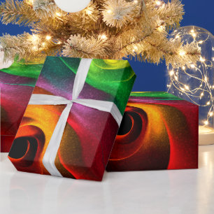 Rood Groen Yin Yang Modern Abstract Kunstpatroon # Cadeaupapier