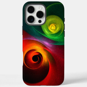 Rood Groen Yin Yang Modern Abstract Kunstpatroon # iPhone 16 Pro Max Hoesje