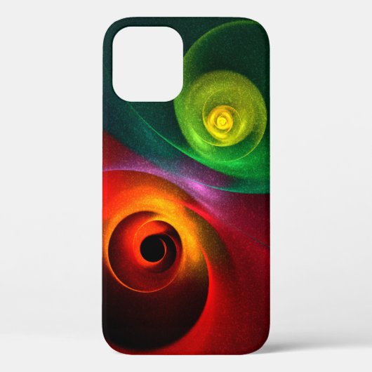 Rood Groen Yin Yang Modern Abstract Kunstpatroon # Case-Mate iPhone Case (Achterkant)