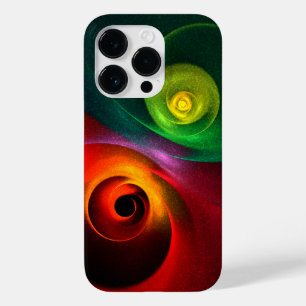 Rood Groen Yin Yang Modern Abstract Kunstpatroon # Case-Mate iPhone 14 Pro Hoesje