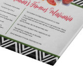 Rood Groen Zwart Italiaans Oma Custom Recept Snijplank (Hoek)