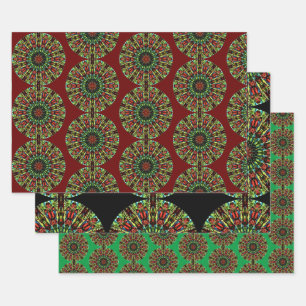 Rood groenboek Mandala — Verpakking van papier Inpakpapier Vel