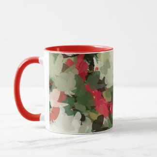 Rood groene camouflage mok