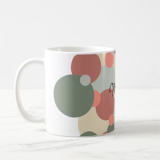 Rood-groene moleculen koffiemok (Links)