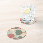 Rood-groene moleculen papier onderzetters (Insitu)