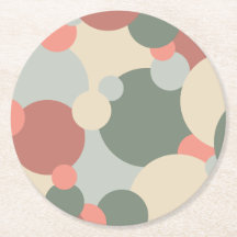 Rood-groene moleculen papier onderzetters