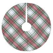 Rood Groene Waterverf Kerst Plaid Tree Rok Kerstboom Rok (Voorkant)
