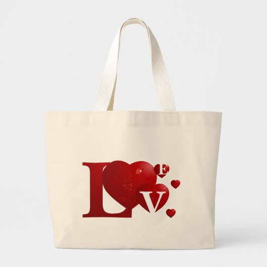 Rood Grote Tote Bag (Voorkant)