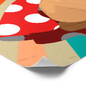  Rood Haar Pin Up Meisje - Retro Art Poster (Hoek)