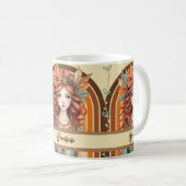 Rood Haired Fairy met Bloem Garland in Haar Mok (Voorkant rechts)