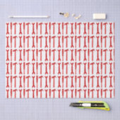 Rood Hammer schroevendraaier Tissuepapier (Craft)