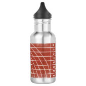 Rood hardloopspoor Distress Style Water Bottle Waterfles (Links)