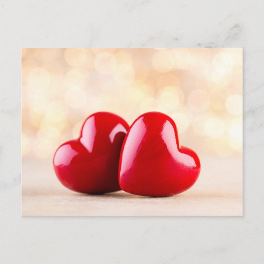 Rood hart. briefkaart (Voorkant)