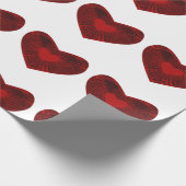 rood hart cadeaupapier (Hoek)