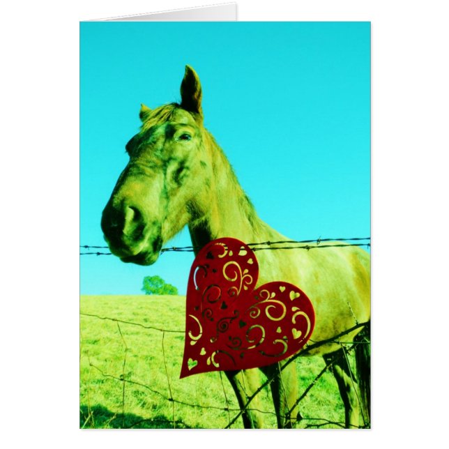 Rood hart en paard (Voorkant)