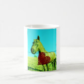 Rood hart en paard koffiemok (Center)