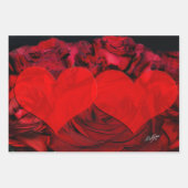 Rood HART en ROZEN inpakpapier (Voorkant 2)