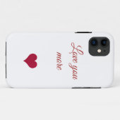 Rood hart houdt meer van je iPhone / iPad case (Achterkant (horizontaal))