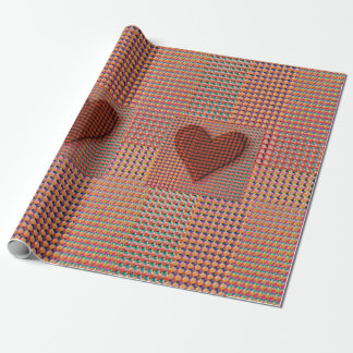 Rood Hart Inpakpapier