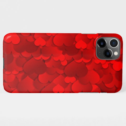 Rood hart iPhone hoesje (Achterkant horizontaal)