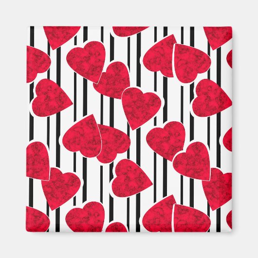 Rood hart magneet (Voorkant)