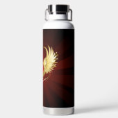 Rood Hart met Gouden Vleugels Waterfles (Achterkant)