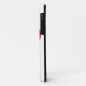 Rood hart met hoge-donkerdruk Case-Mate iPhone case (Achterkant/links)