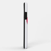 Rood hart met hoge-donkerdruk Case-Mate iPhone case (Achterkant/rechts)