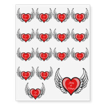 Rood hart met Wings Bachelorette