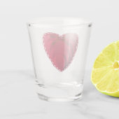 rood hart shot glas (Achterkant)
