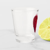 rood hart shot glas (Links)