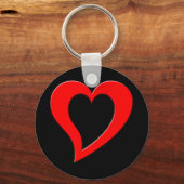 rood hart sleutelhanger (Voorkant)