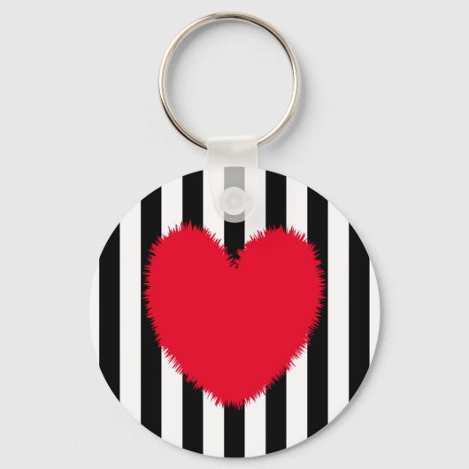 Rood hart sleutelhanger (Voorkant)