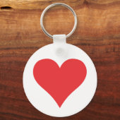Rood hart sleutelhanger (Voorkant)