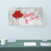 Rood hart spandoek (Beurs)