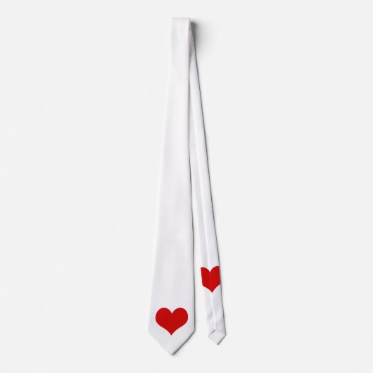 Rood hart Stropdas (Voorkant)