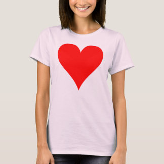 rood hart t-shirt