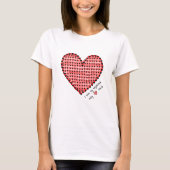 Rood hart t-shirt (Voorkant)