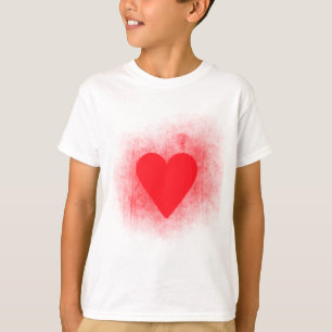 Rood hart t-shirt
