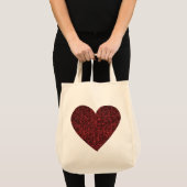 rood hart tote bag (Voorkant (product))