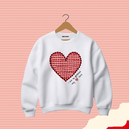 Rood hart trui