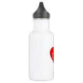 Rood hart vaderdag waterfles  (Links)
