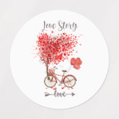 Rood hart voor mijn valentijn labels (Design 2)