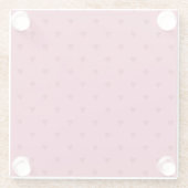 Rood hartenglas Onderzetter (Achterkant)