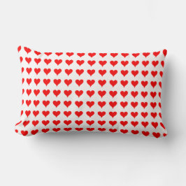 Rood Hartjes Liefde Patroon Kussen