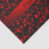 rood hartjes tissuepapier (Detail)