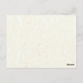 Rood hartleder briefkaart (Achterkant)