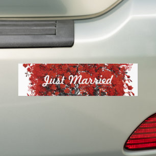 Rood hartleder bumpersticker