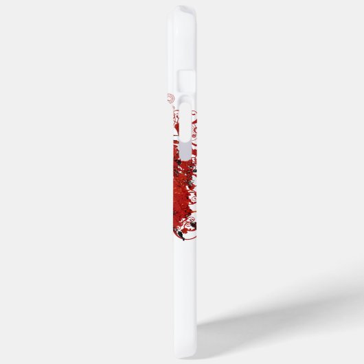 Rood hartleder Case-Mate iPhone case (Achterkant / Links)